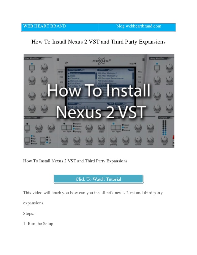 nexus plugin setup download